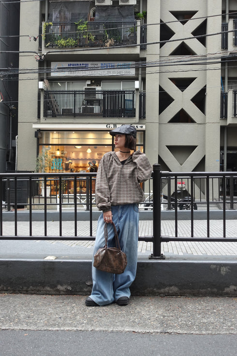 チェックアノラックパーカー